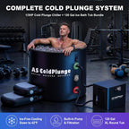 1/3 HP Ice Bath Chiller & 120 Gal Cold Plunge Tub Kit