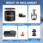 Ice Bath Tub & Cold Plunge Chiller Kit, 1/3HP Ice Bath Chiller with Built-In Pump & Filter, XL 120 Gal Insulated Ice Pod Pro, Cold Plunge Tub with Water Chiller for Cold Therapy